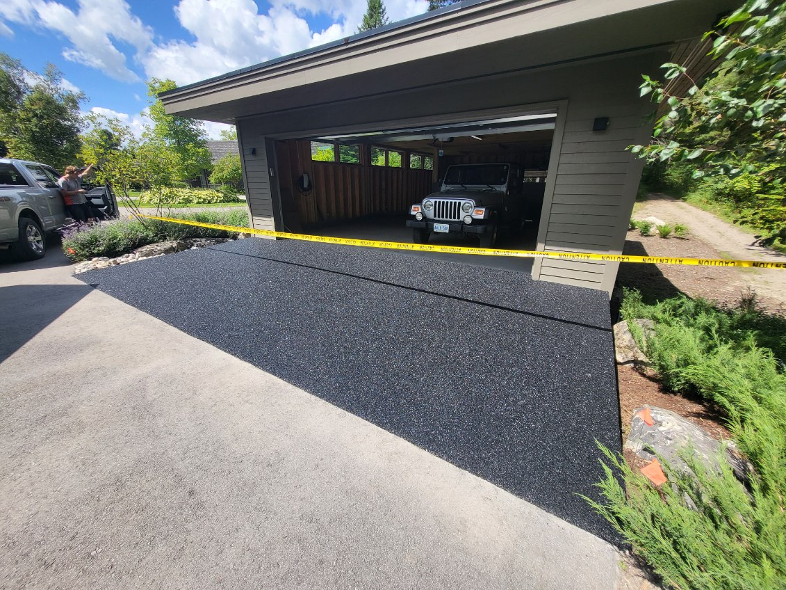 Rubber Driveway Installation in Sarnia, Ontario